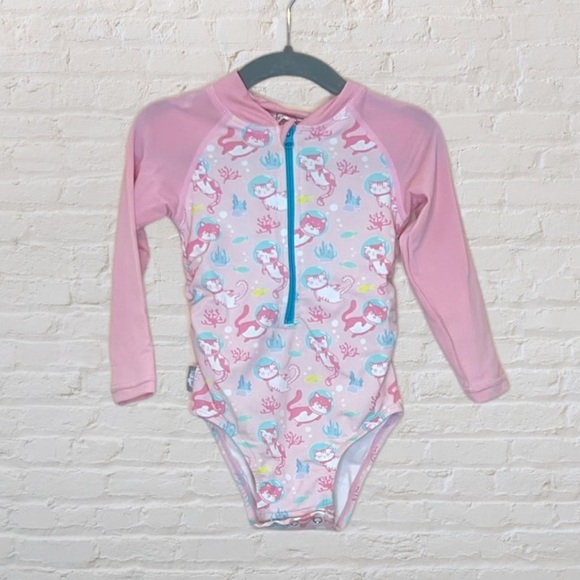 Jan & Jul Astronaut Cat Rash Guard Swimsuit - Picture 1 of 2